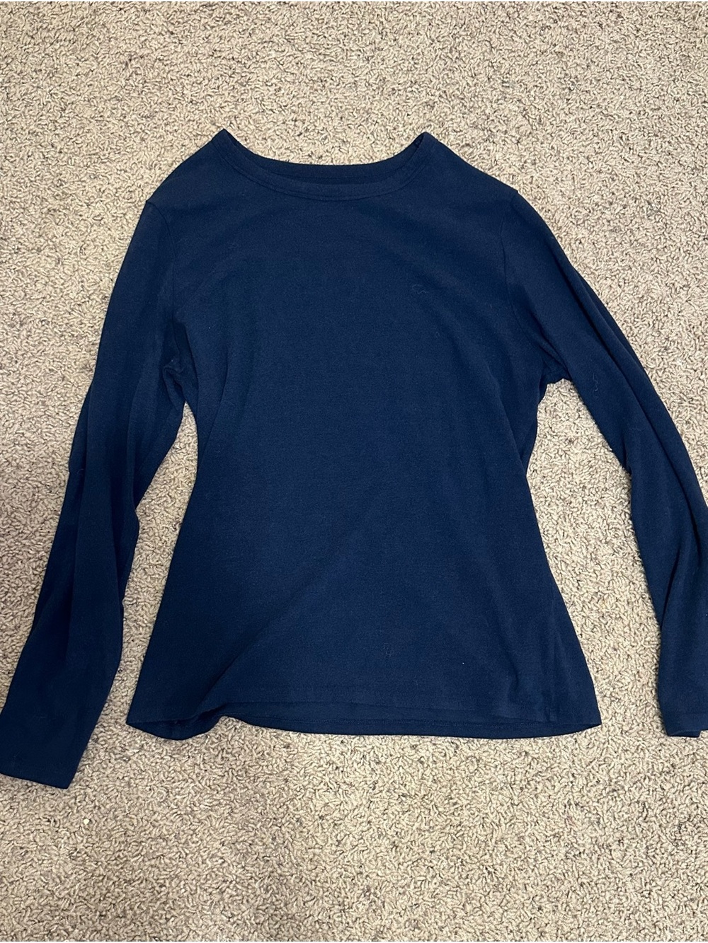 Abercrombie & Fitch Women's Long-Sleeve Crew Top - Navy